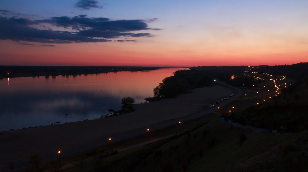 Płock- zachód słońca.