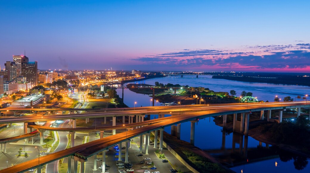 Aerial view of downtown Memphis