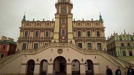 Town Hall in Zamosc looks impressive