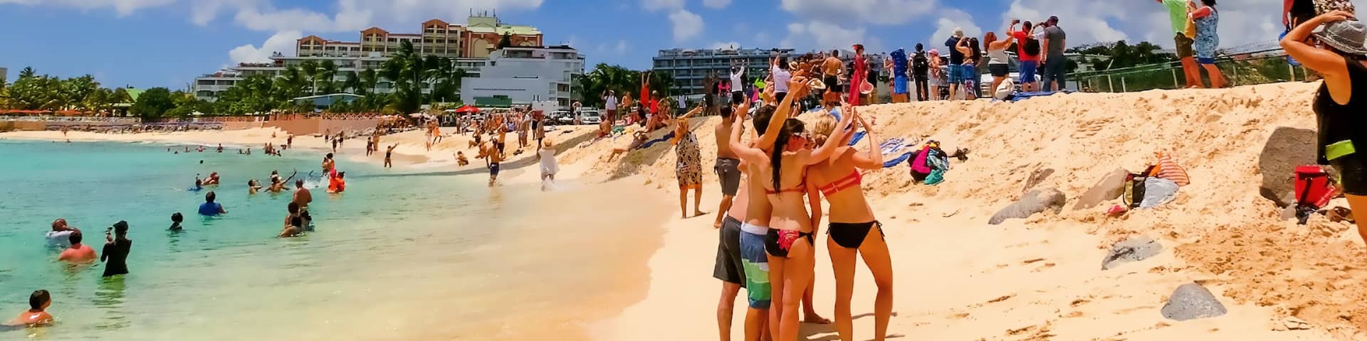 The beach at Maho Bay
