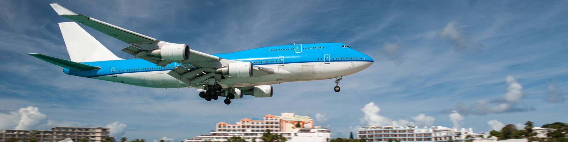 Landing at Juliana airport, Saint Martin