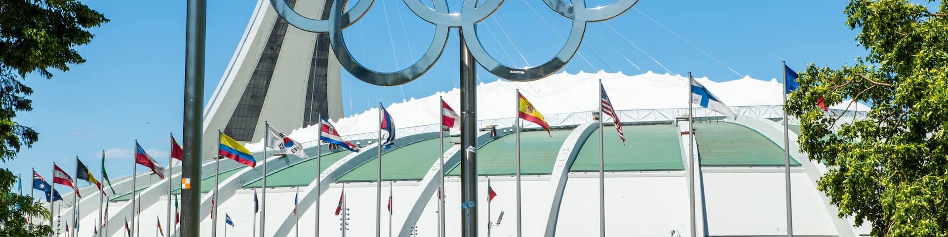 Olympic Park which includes signage