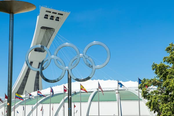 Olympic Park which includes signage