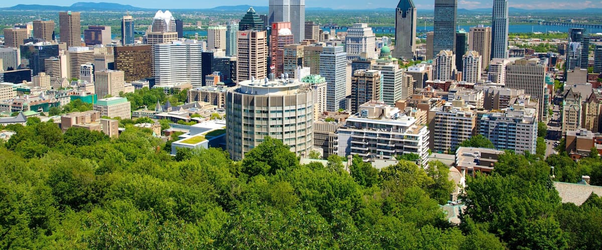 Mount Royal Park featuring landscape views, a city and a high rise building