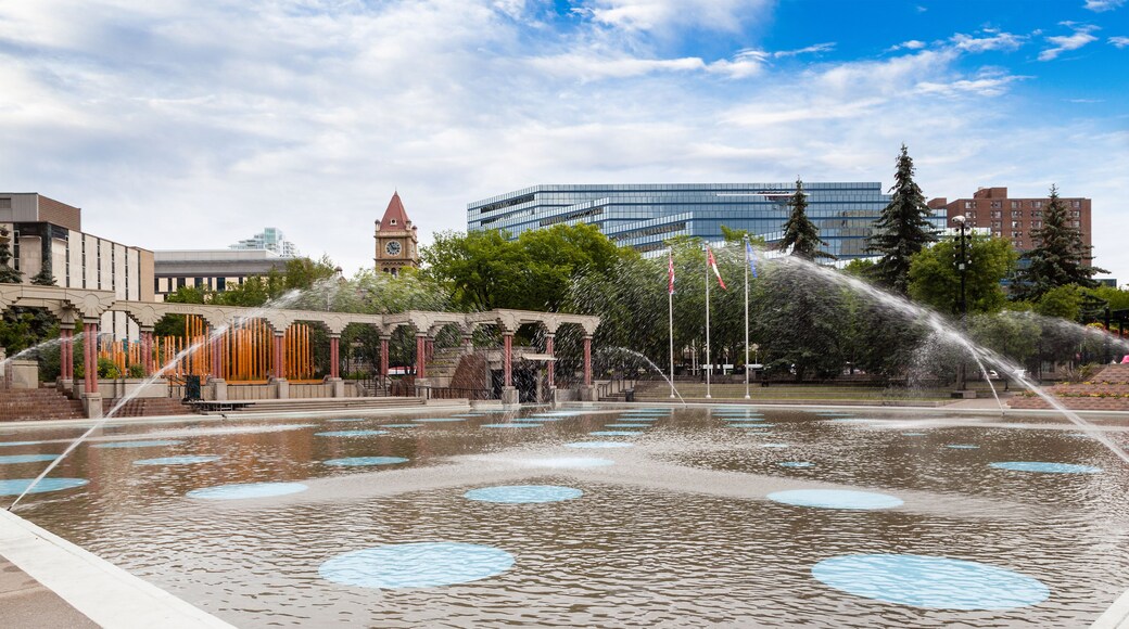 Olympic Plaza in Downtown Calgary