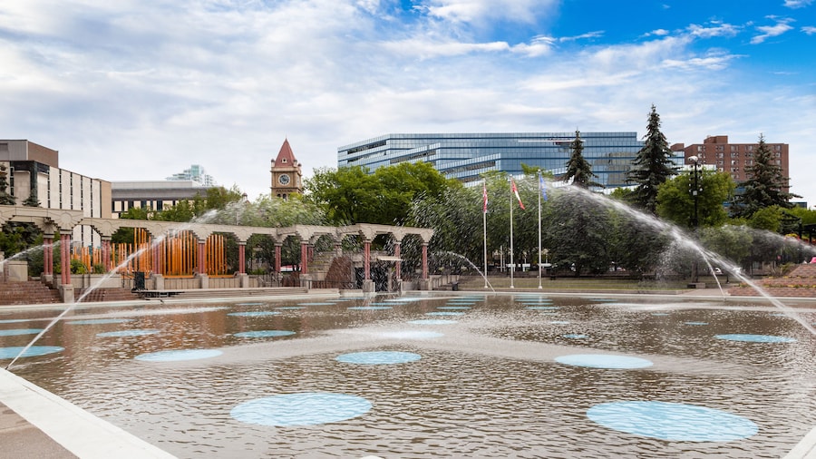 Olympic Plaza in Downtown Calgary