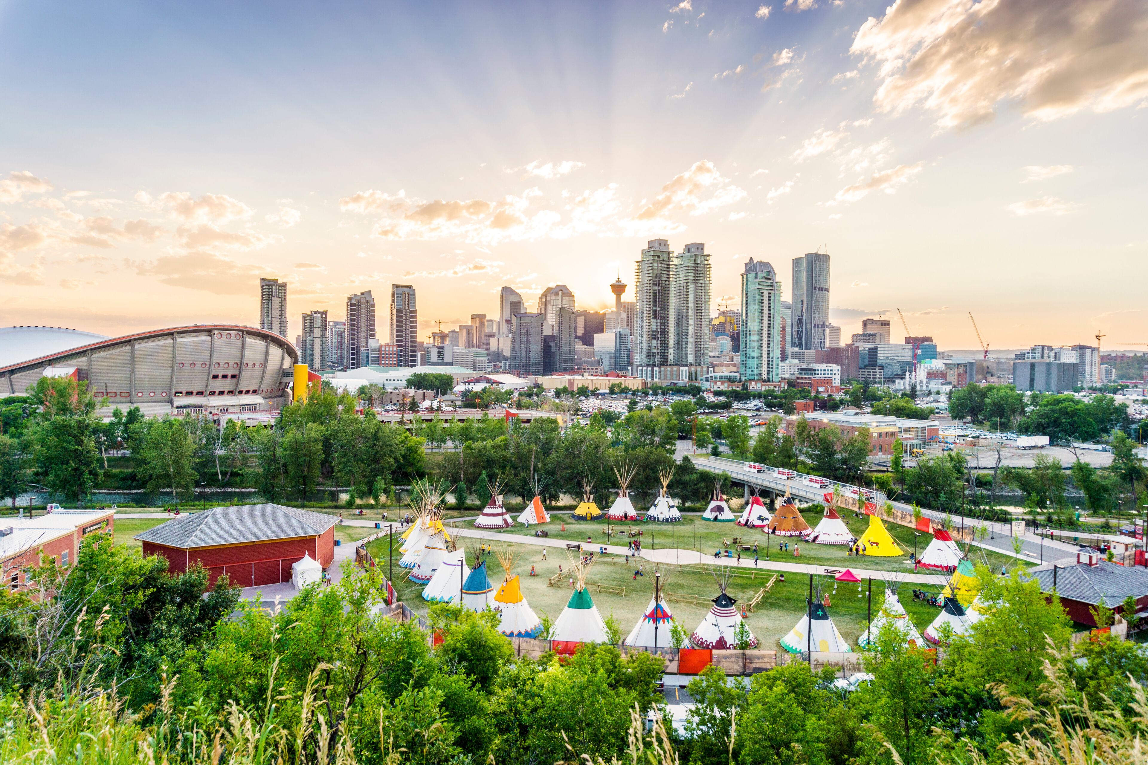 Beautiful panorama of Calgary, Alberta, Canada