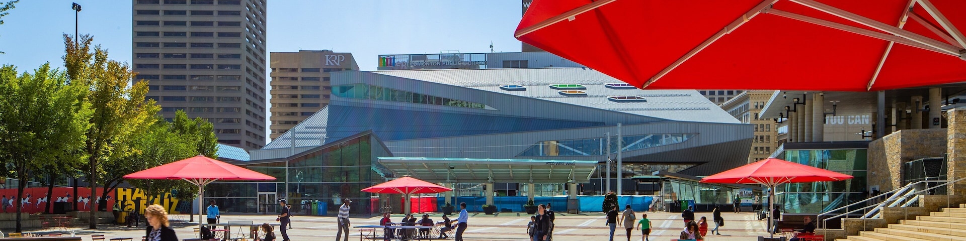 Sir Winston Churchill Square featuring street scenes and a square or plaza