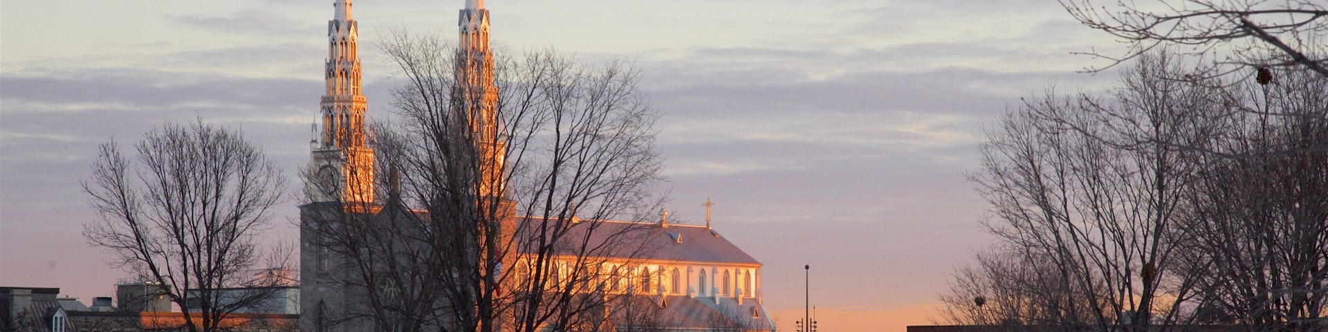 Major\'s Hill Park caracterizando uma igreja ou catedral e neve