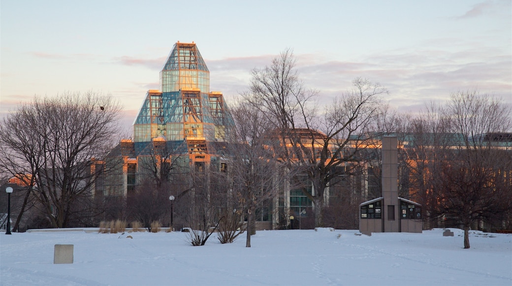 Major\'s Hill Park presenterar snö