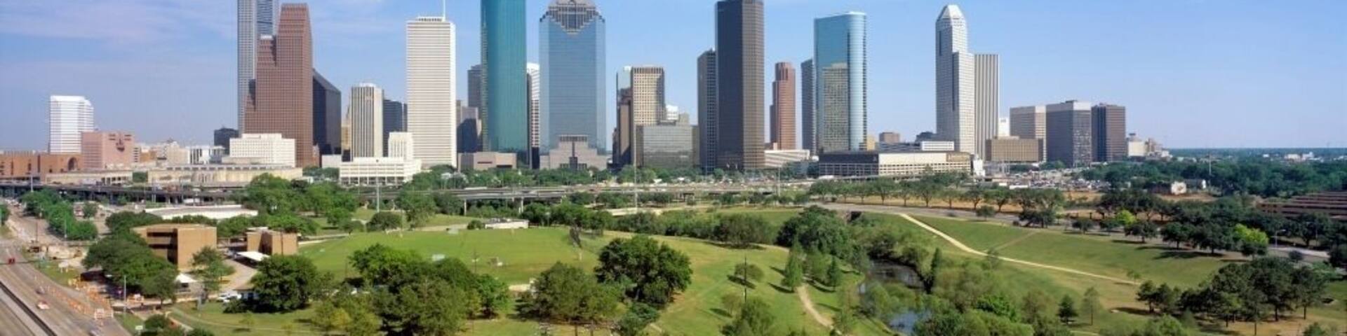 Houston Skyline, Memorial Park, Texas'