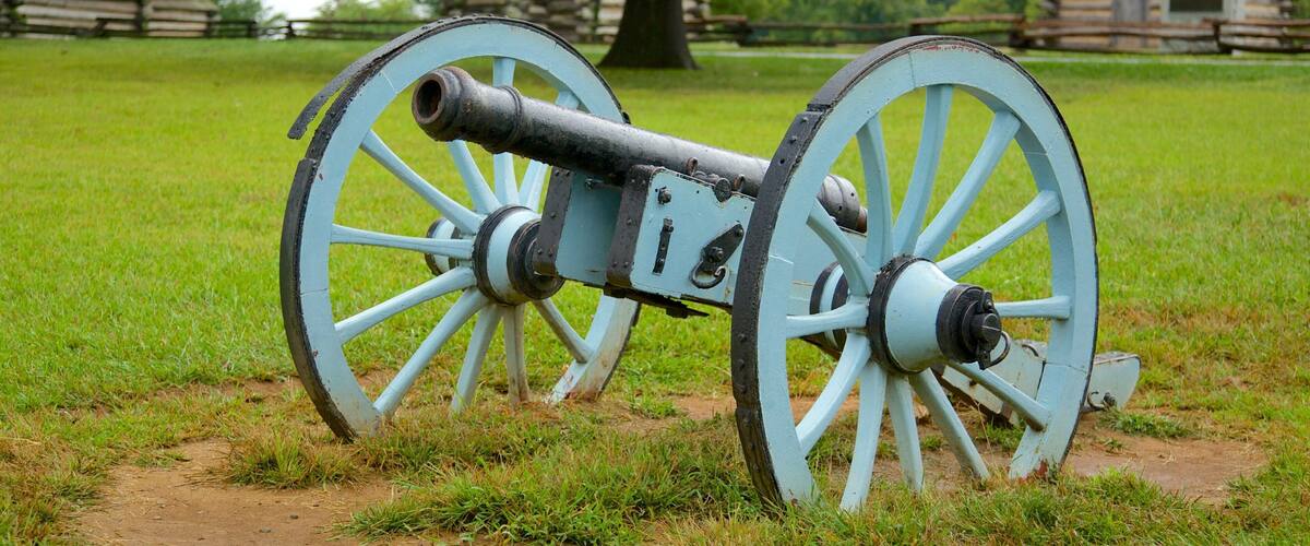 Valley Forge National Historic Park featuring military items, heritage elements and a garden