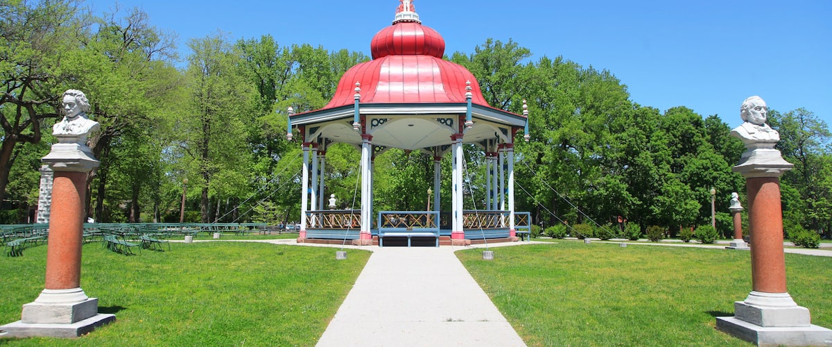 Gazebo in Tower grove park Saint Louis