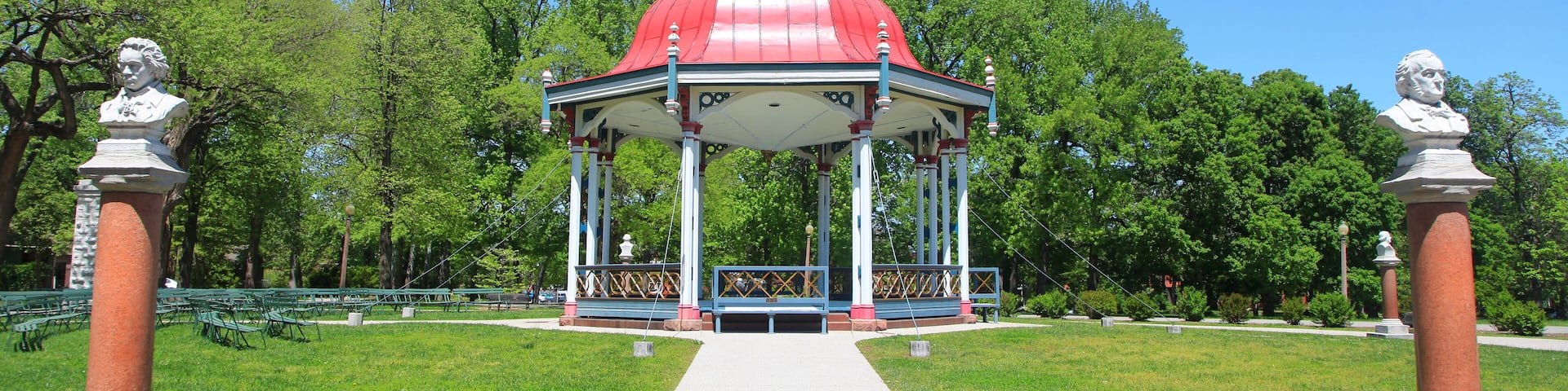 Gazebo in Tower grove park Saint Louis