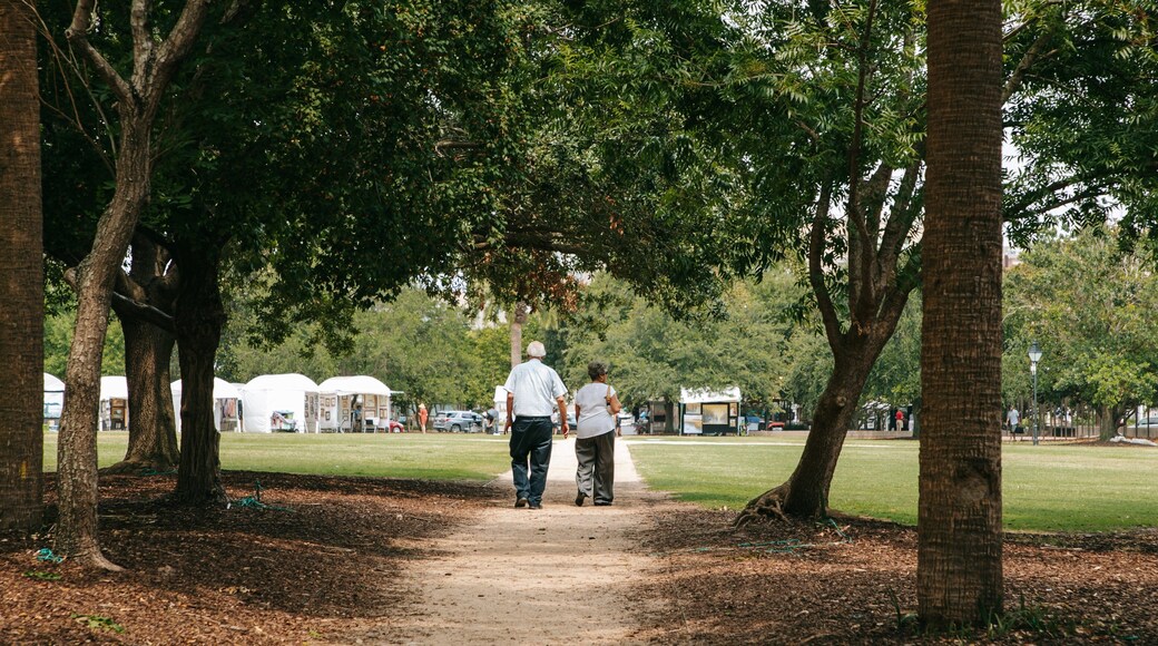 Marion Square which includes a park as well as a couple