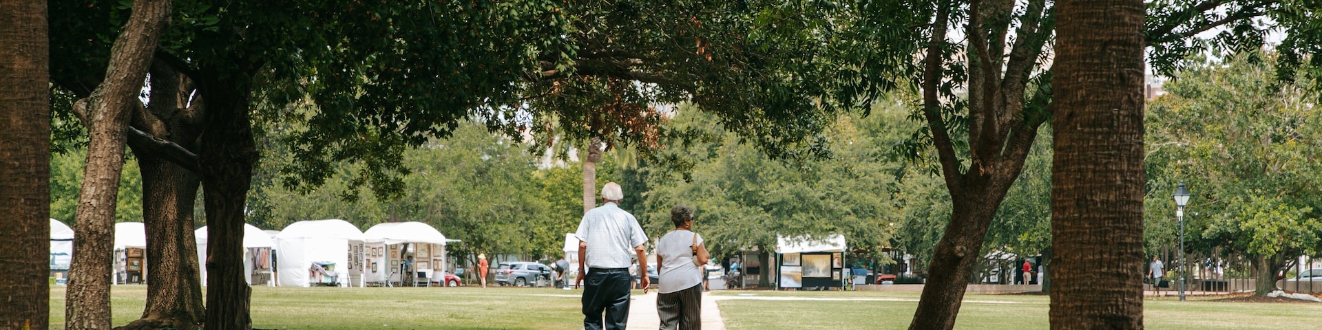 Marion Square which includes a park as well as a couple