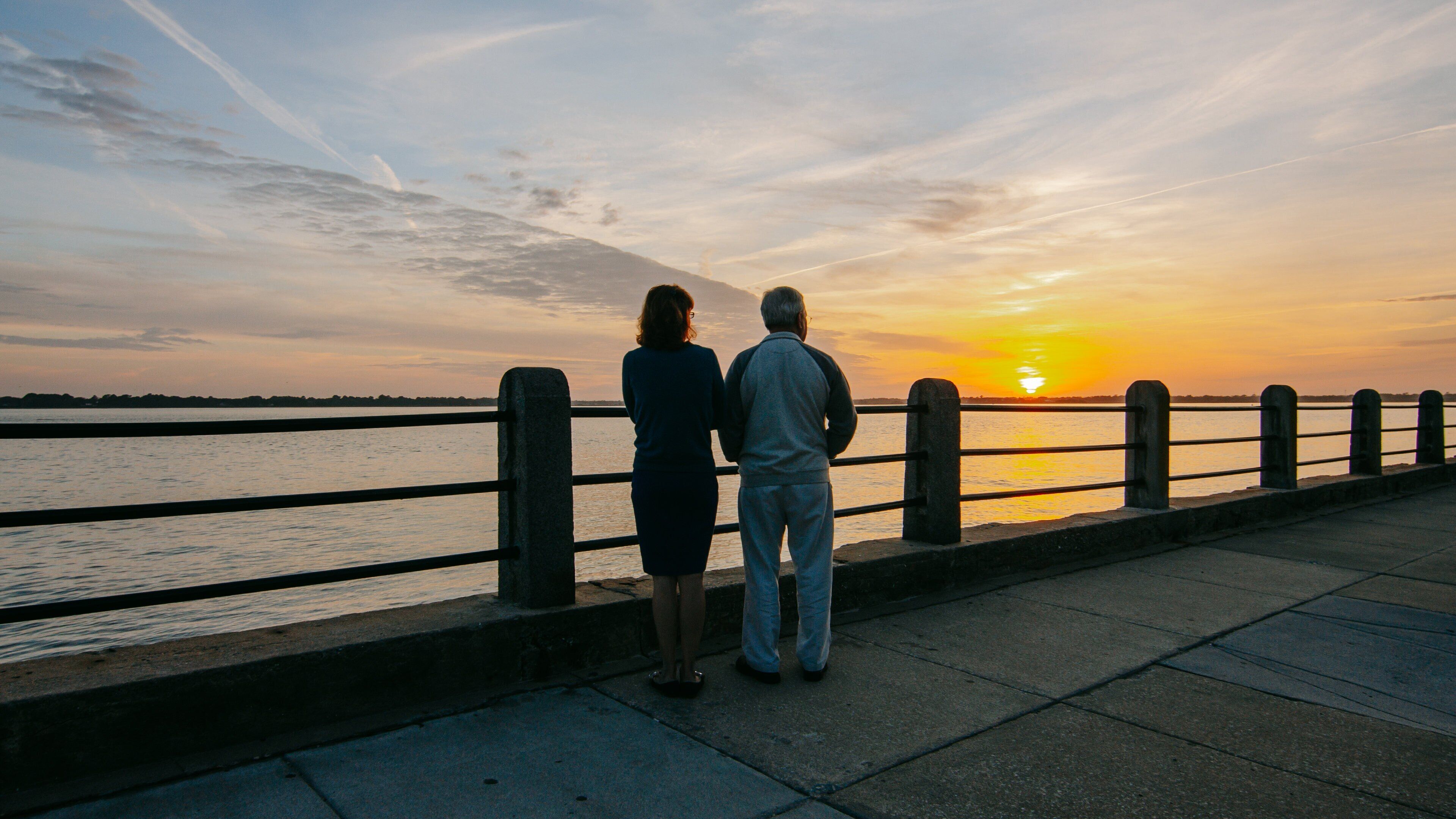Waterfront Park which includes views, general coastal views and a sunset