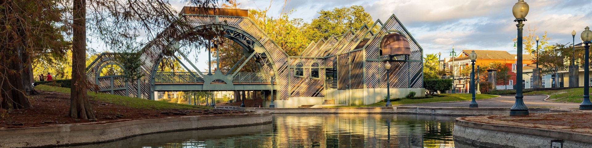 Afternoon view of the Louis Armstrong Park