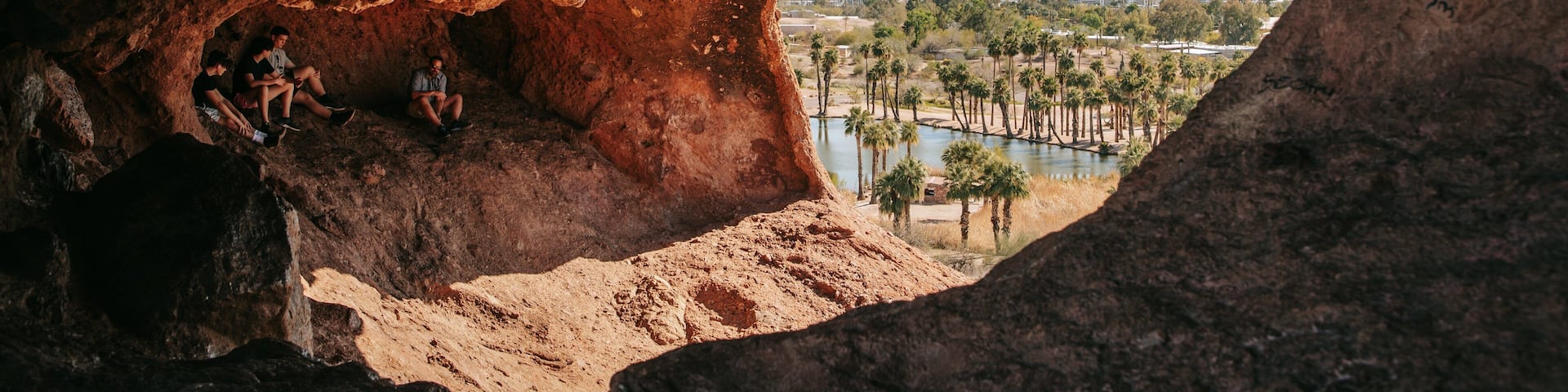 Papago Park showing caves