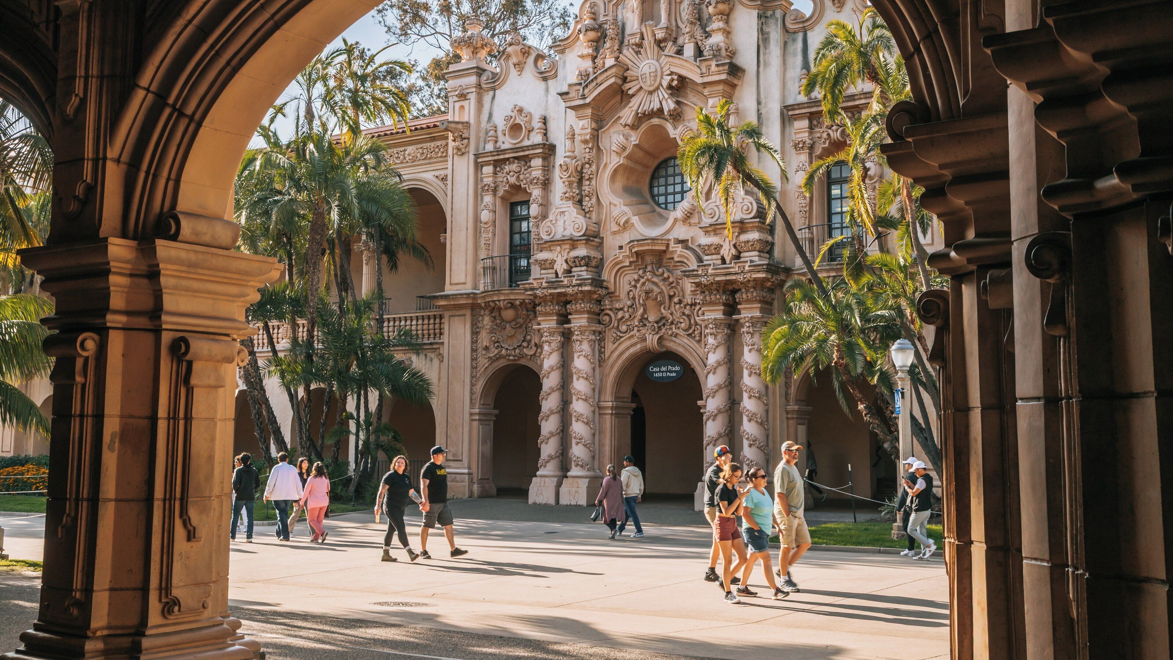 Exploring the rich architecture and vibrant atmosphere of Balboa Park in San Diego, California during a sunny afternoon