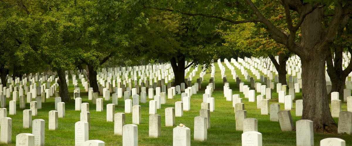 Nationalfriedhof Arlington mit einem Gedenkstätte, Friedhof und Landschaften