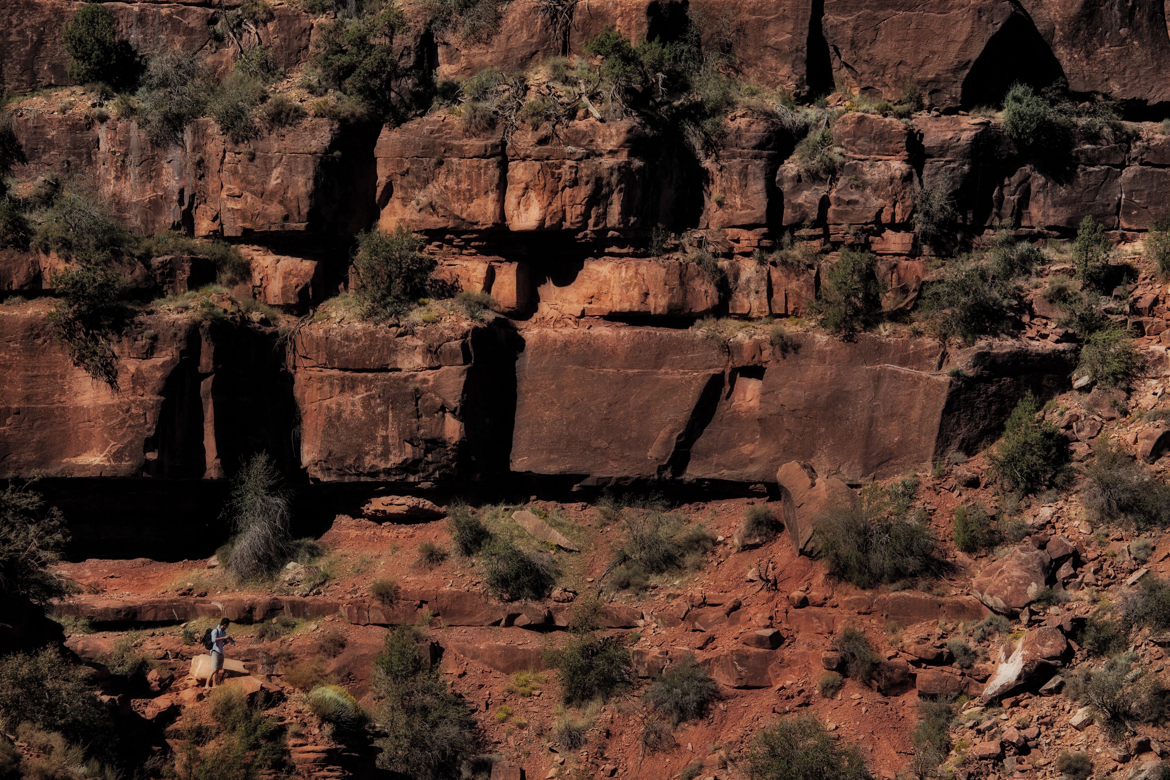 The scale of things, as man and geology combine.

#Adventure