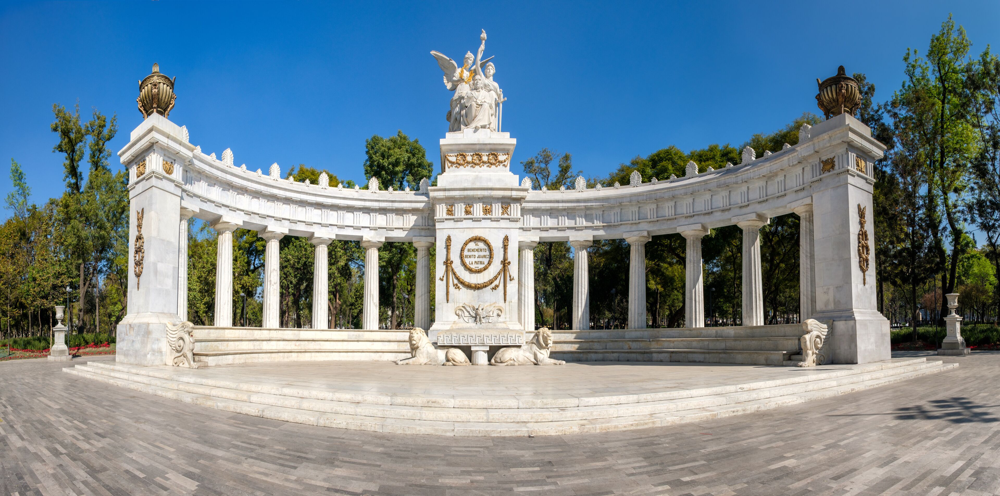 The Juarez Hemicycle at Mexico City Alameda Central
