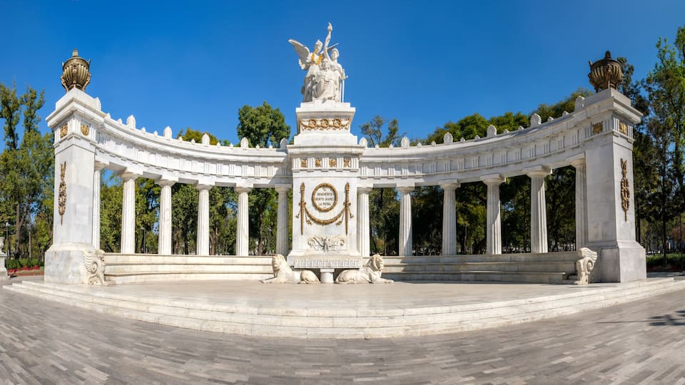 The Juarez Hemicycle at Mexico City Alameda Central