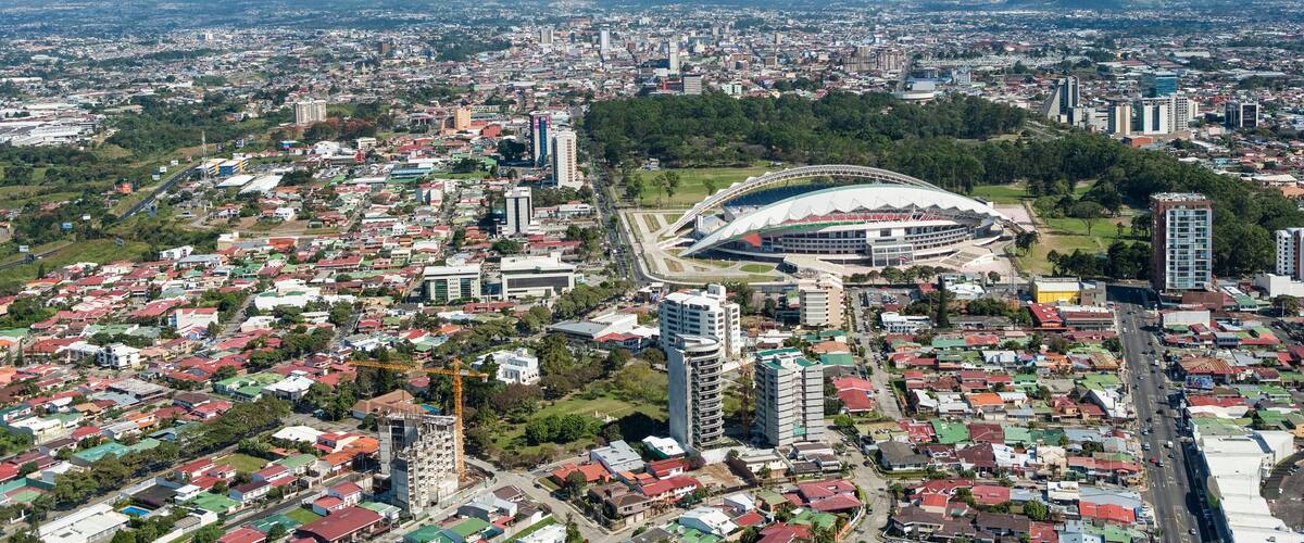 Estadio National and La Sabana Park. San José Costa Rica