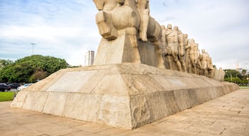 Bandeiras monument at Ibirapuera Park, Sao Paulo, Brazil.