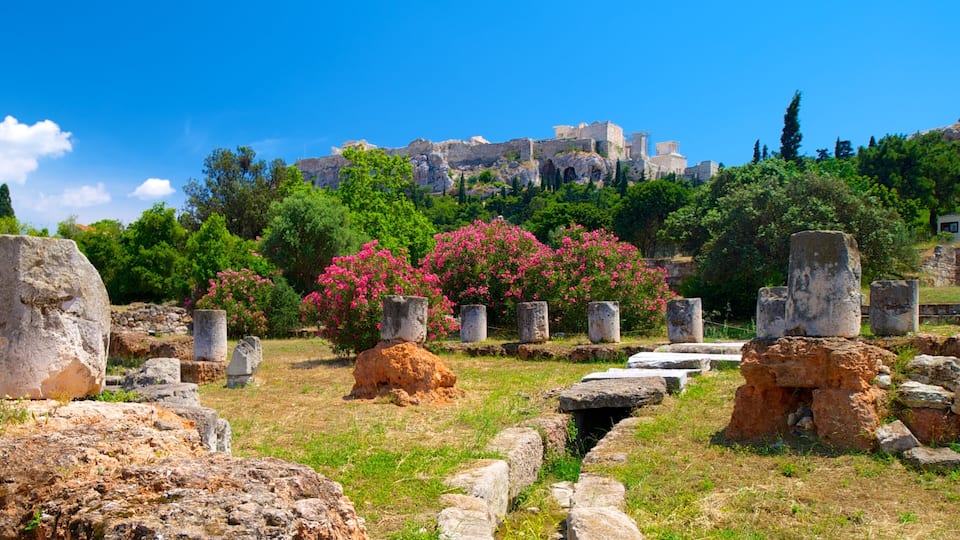 Ancient Agora featuring heritage elements, heritage architecture and a ruin