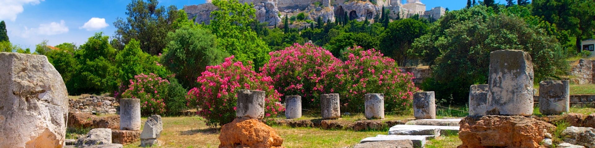 Ancient Agora featuring building ruins, heritage elements and heritage architecture