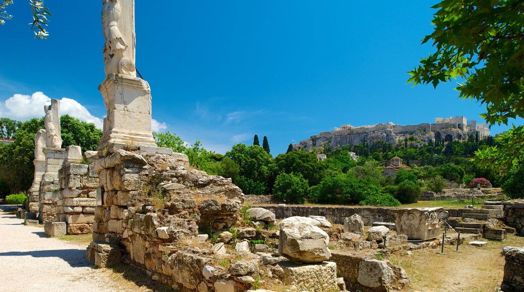 Ancient Agora featuring heritage architecture and building ruins