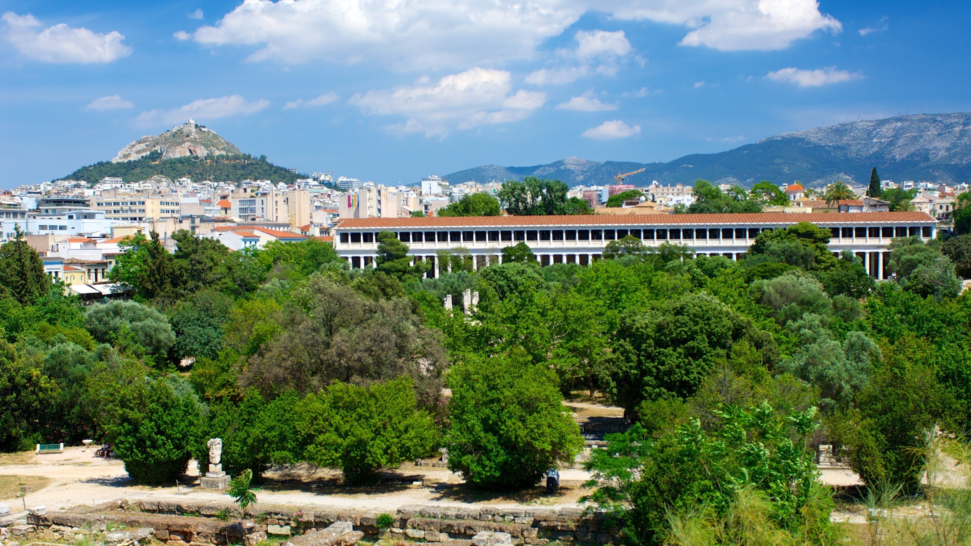 Ancient Agora showing a city