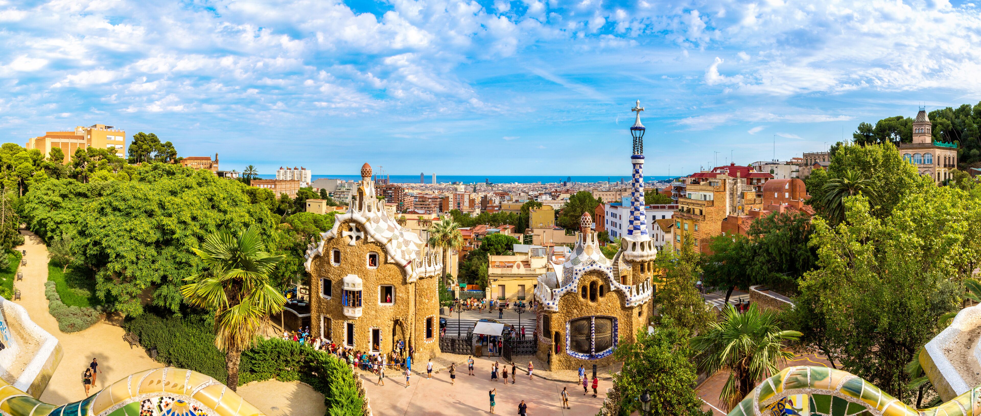 Park Guell in Barcelona, Spain
