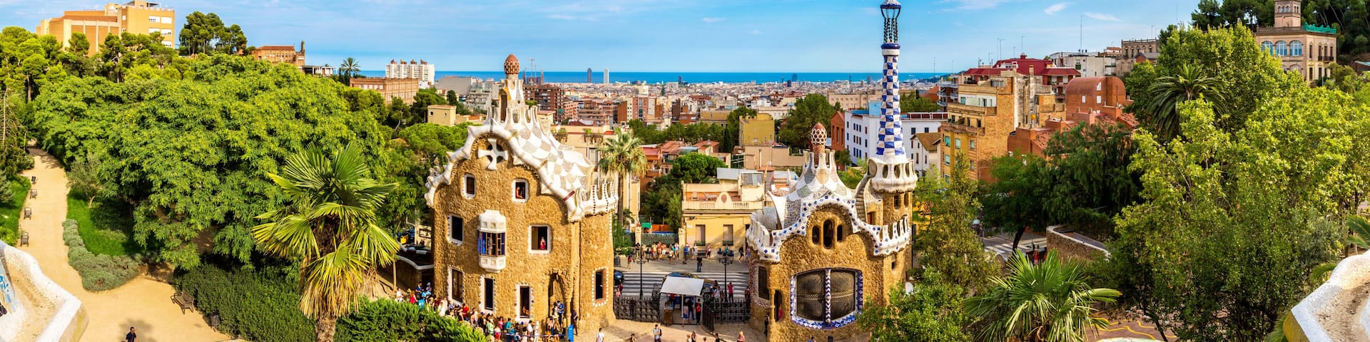 Park Guell in Barcelona, Spain