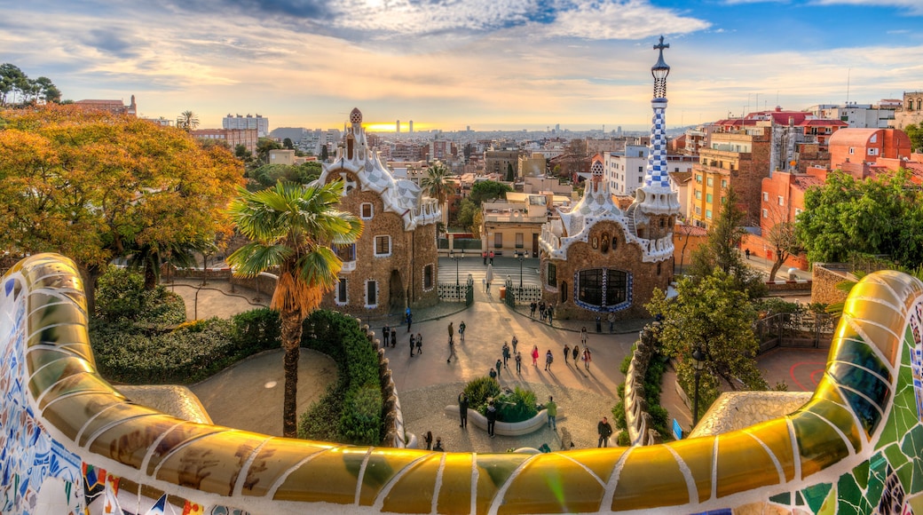 A dream village in Barcelona designed by the architect Gaudi