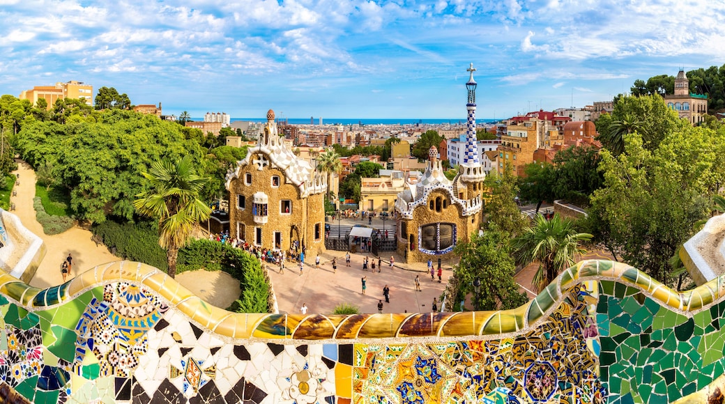 Park Guell in Barcelona, Spain