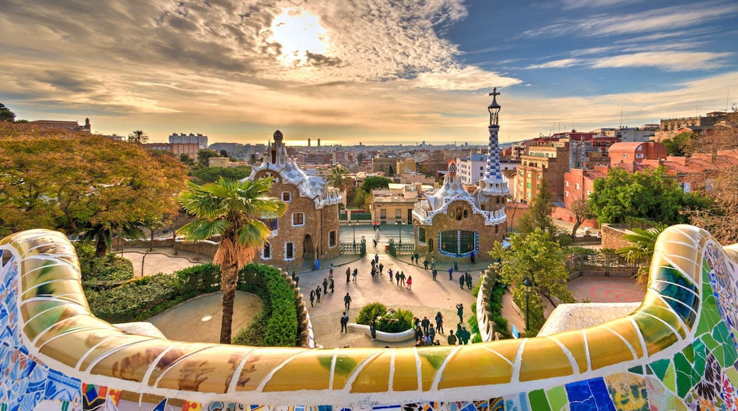 A dream village in Barcelona designed by the architect Gaudi