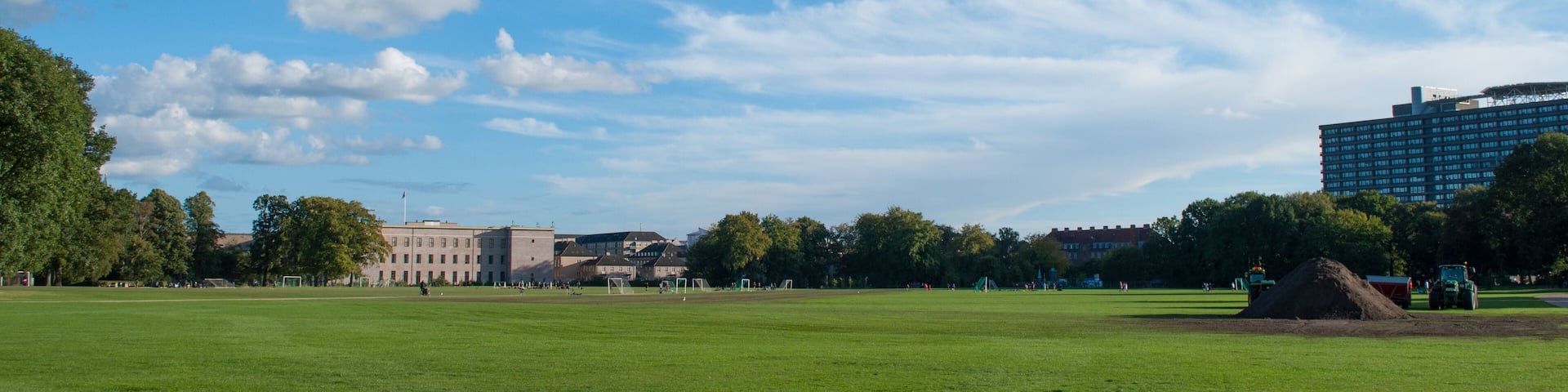 faelledparken park in Copenhagen Denmark