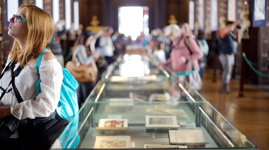 Trinity College which includes interior views, an administrative building and heritage elements