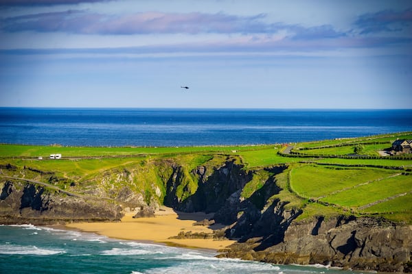 Beautiful view of the Holyrood Park in Edinburgh, UK
