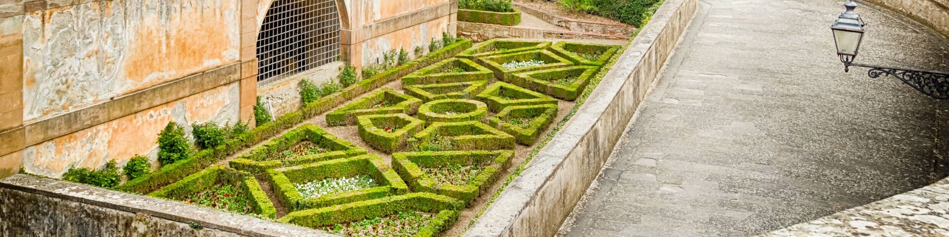 The Italian-style Boboli gardens behind the Pitti Palace in Florence, Italy; Shutterstock ID 392889565; purchase_order: Comps; job: ; client: ; other: