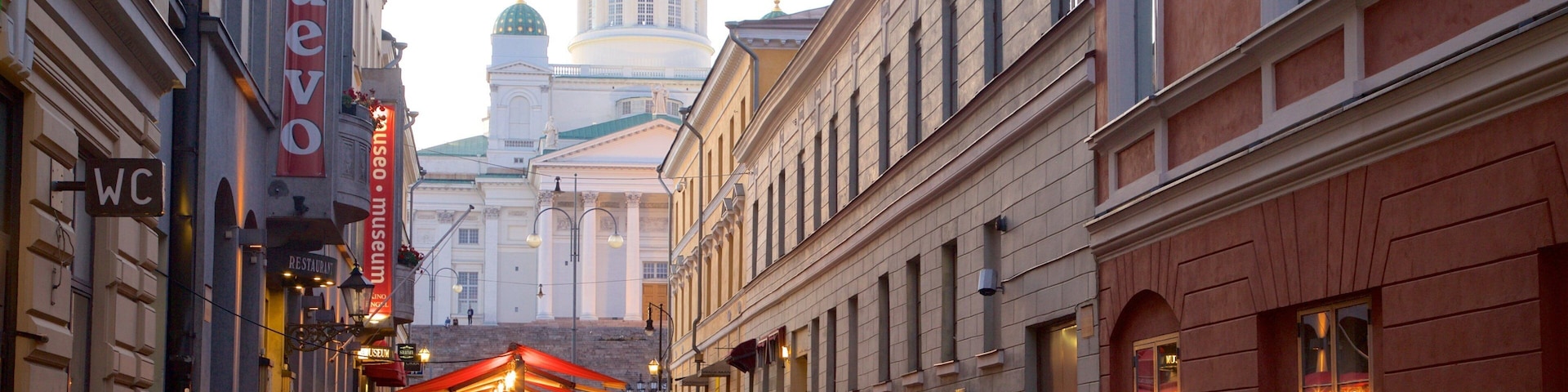 Senate Square showing street scenes