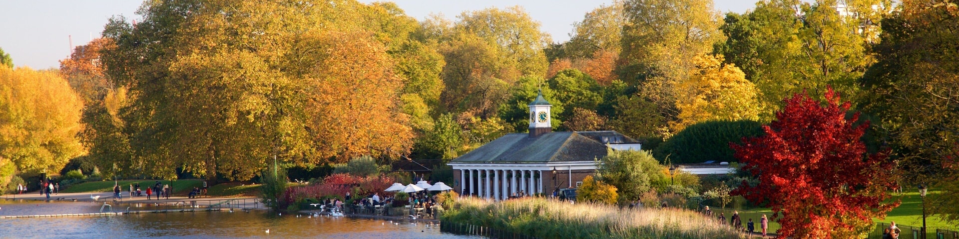 Hyde Park featuring a garden, a river or creek and watersports