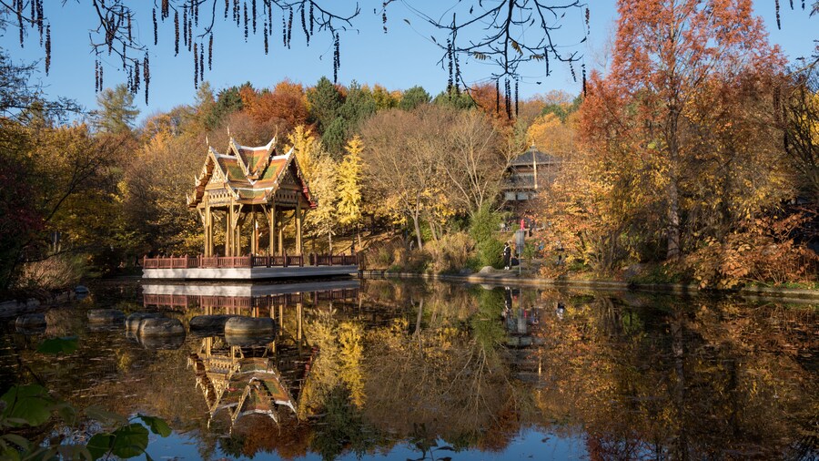 Sala Thai in Westpark, Munich, Germany in autumn; Shutterstock ID 334071911