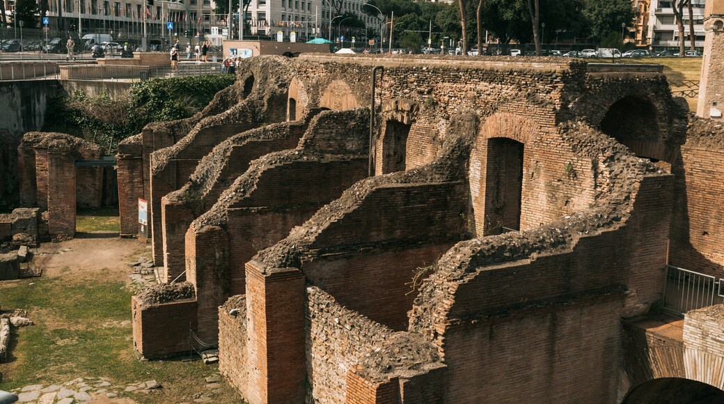Circus Maximus featuring building ruins and heritage elements