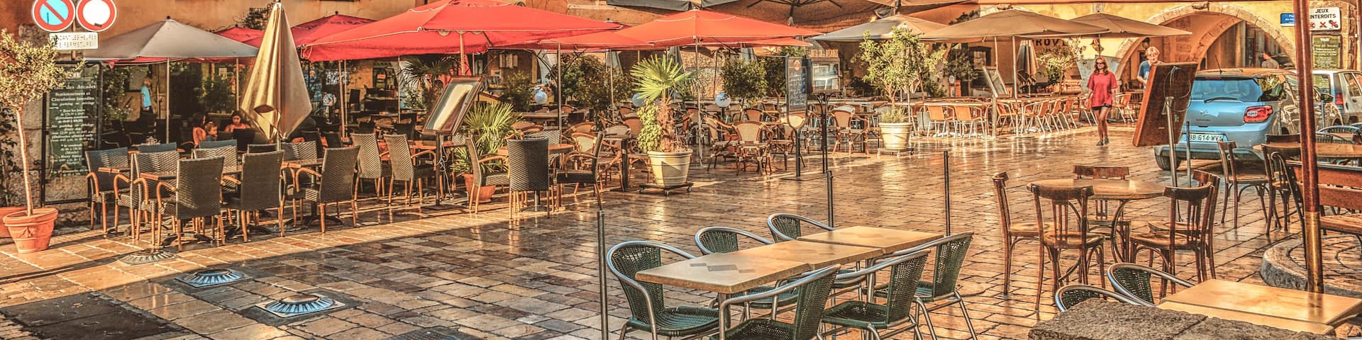 street in Valbonne, France