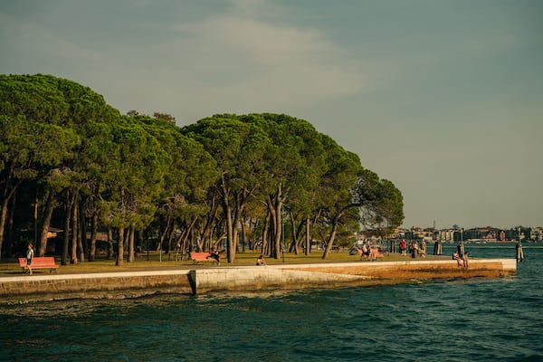 Looking towards The Lido at Parco delle Rimembranze, Venice