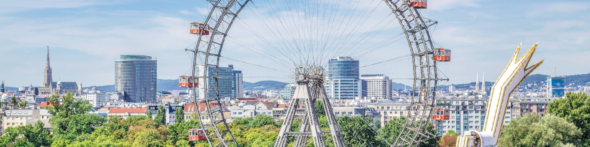 The Giant Ferris Wheel at the Prater, Vienna, Austria